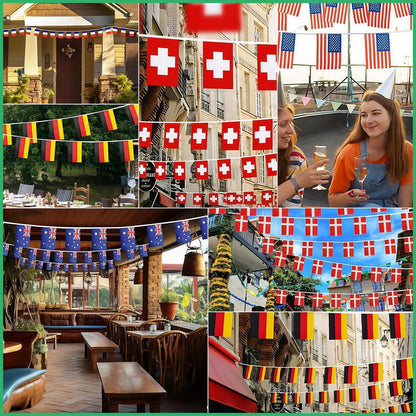 Niederlande Flaggenkette 10m – EM & Oly Deko 2024