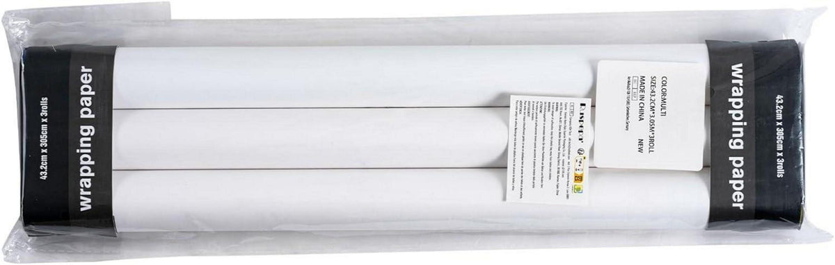 Weihnachts-Geschenkpapierrolle 3 Rollen 43,2 cm x 3 m Roter Nussknacker