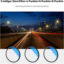 K&F Concept Nano K-Serie 67mm Sternfilter Set 4 6 8 Punkte