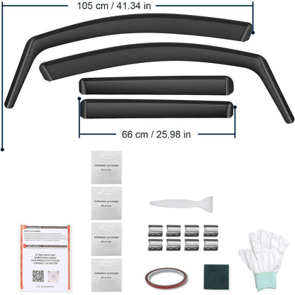 Windabweiser für VW Touran 2004-2015 – 4 Stück