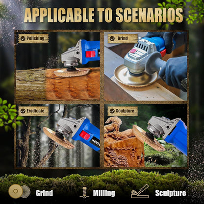 Holz Schleifscheibe 125mm Set für Winkelschleifer, 2 Stück