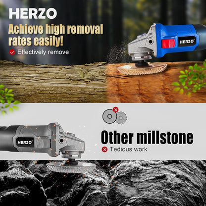 Holz Schleifscheibe 125mm Set für Winkelschleifer, 2 Stück