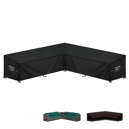 Gartenmöbel Abdeckung L-Form Wasserdicht für Ecksofa