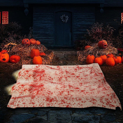 2x Halloween Leichen Requisiten Set mit Gaze & Blutverband