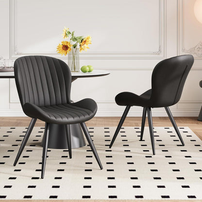 Esszimmerstühle 2er Set Schwarz – Ergonomisch & Robust