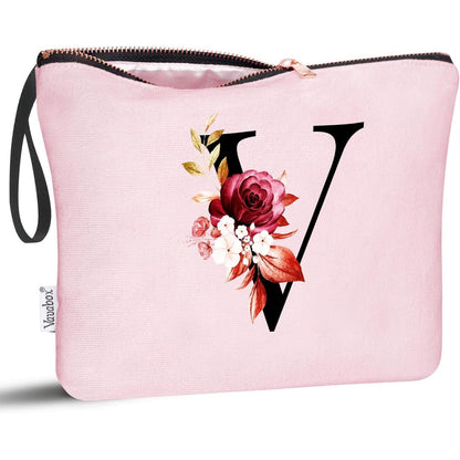 Personalisierte Kosmetiktasche mit Initialen, Pink