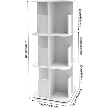 Drehbares 3-stufiges Bücherregal – 360° Organizer für Zuhause