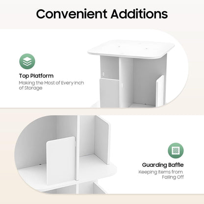 Drehbares 3-stufiges Bücherregal – 360° Organizer für Zuhause