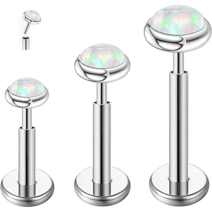 G23 Titan Piercing Schmuck für Ohr, Helix, Lippe, Tragus – Hypoallergen, Silber & Gold