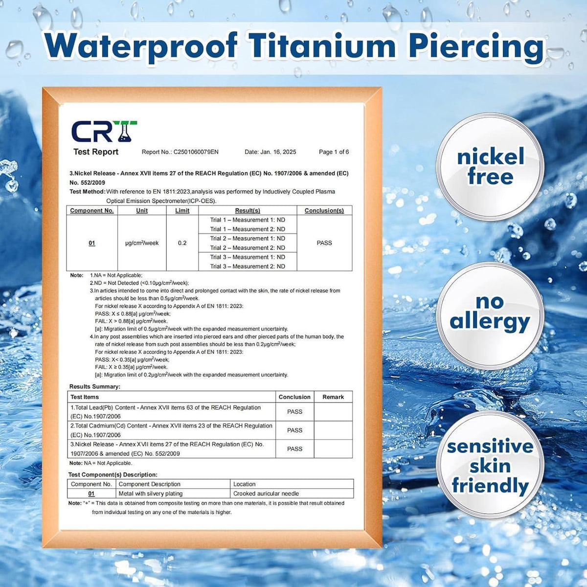 G23 Titan Piercing Schmuck für Ohr, Helix, Lippe, Tragus – Hypoallergen, Silber & Gold
