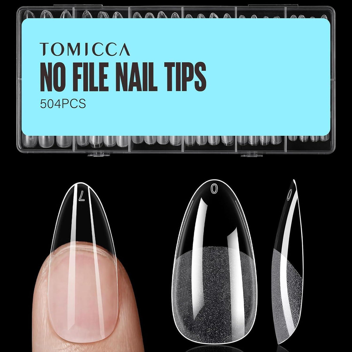 504 Almond Medium Gel Nagelspitzen für Nagelverlängerung