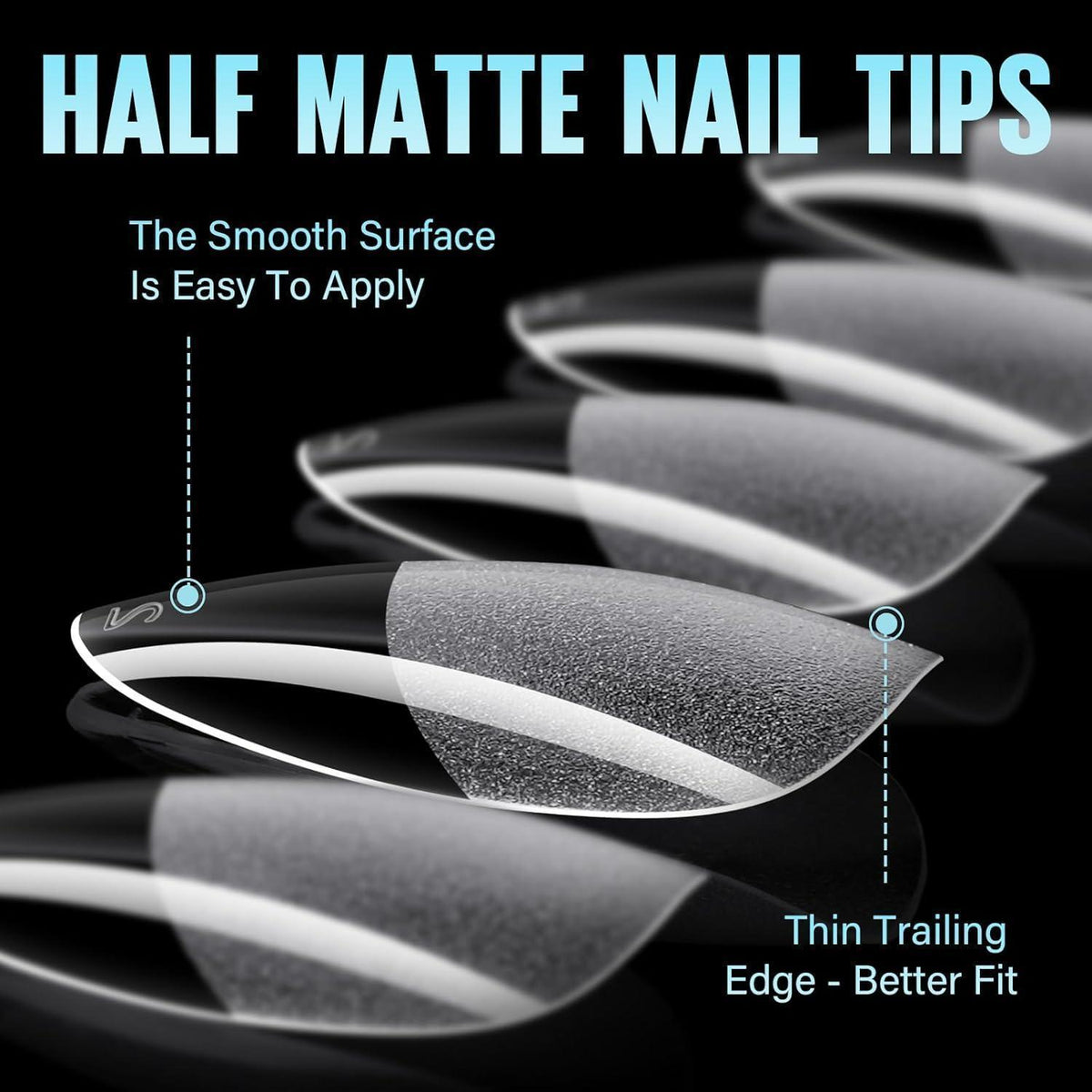 504 Almond Medium Gel Nagelspitzen für Nagelverlängerung