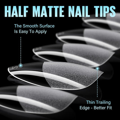 504 Almond Medium Gel Nagelspitzen für Nagelverlängerung