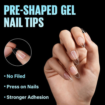 504 Almond Medium Gel Nagelspitzen für Nagelverlängerung