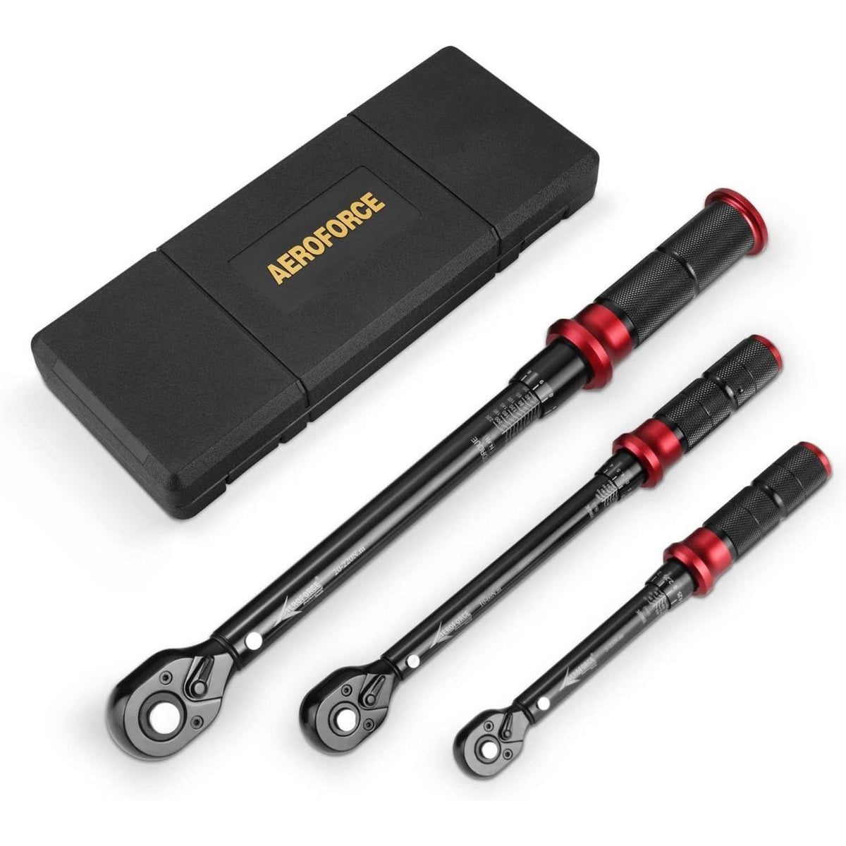 Drehmomentschlüssel Set 3-teilig 1/4" 3/8" 1/2" 5-25Nm 10-60Nm 20-220Nm