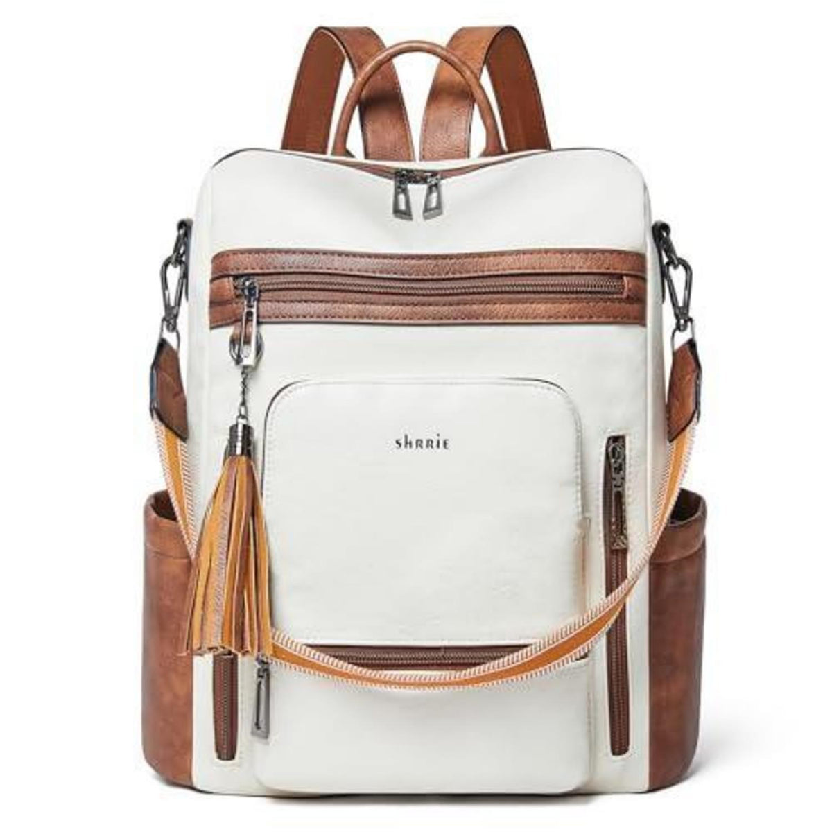 Rucksack Damen Laptopfach 15,6 Zoll Wasserdicht Business in Lederoptik