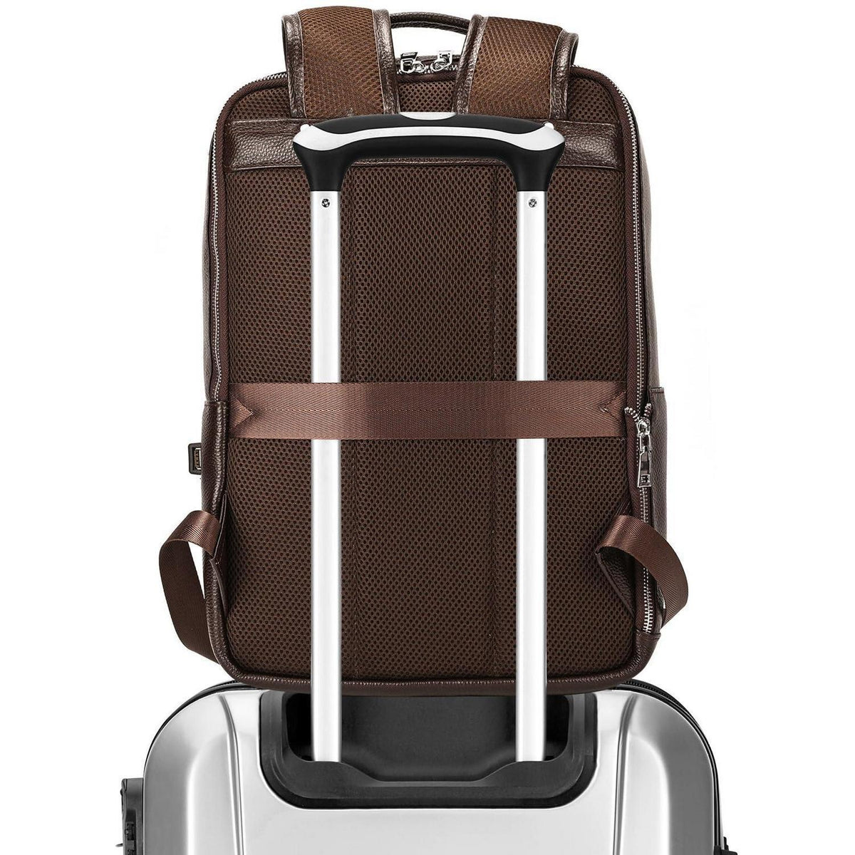 Leder Rucksack 15,6" Laptopfach – Tagesrucksack für Damen & Herren
