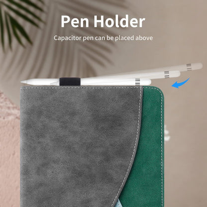 iPad Air 13/Pro 12.9 Hülle Dunkelgrau mit Standfunktion & Geldbörse