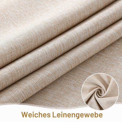 Leinendecke Tischdecke abwaschbar 130x160cm