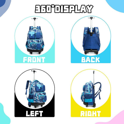 Schulranzen Trolley Kinder B-Fußball – Robuster Rucksack mit Rollen