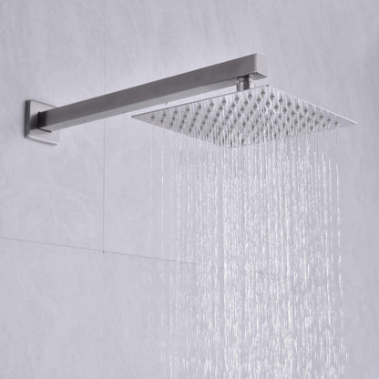 40cm Edelstahl Brausearm Wandarm für Duschkopf Regenbrause