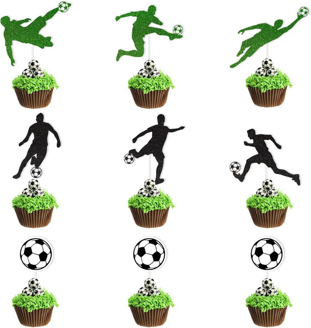 Fußball Tortendeko Cupcake Topper Geburtstag Kinder