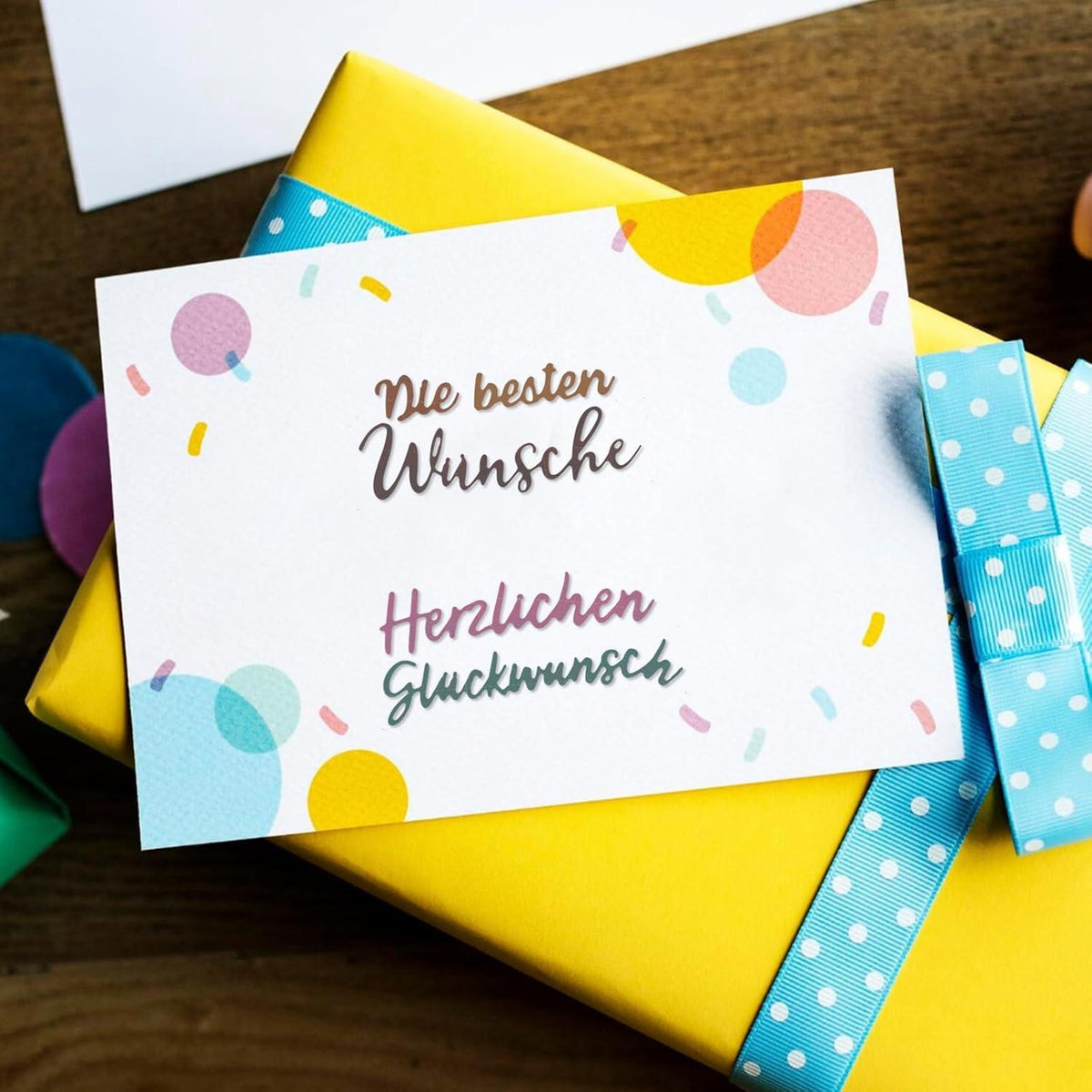 Stanzschablonen 4er-Set Metall Schriften Prägeschablone Scrapbooking
