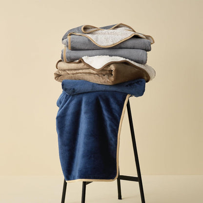 Wasserdichte Hundedecke Sherpa Fleece Olivgrün 80x60cm
