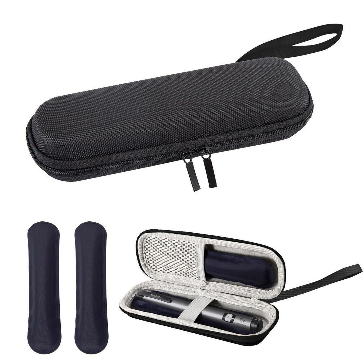 Insulin Kühltasche mit Kühlakkus – Diabetiker Reisetasche für Pen & Co.