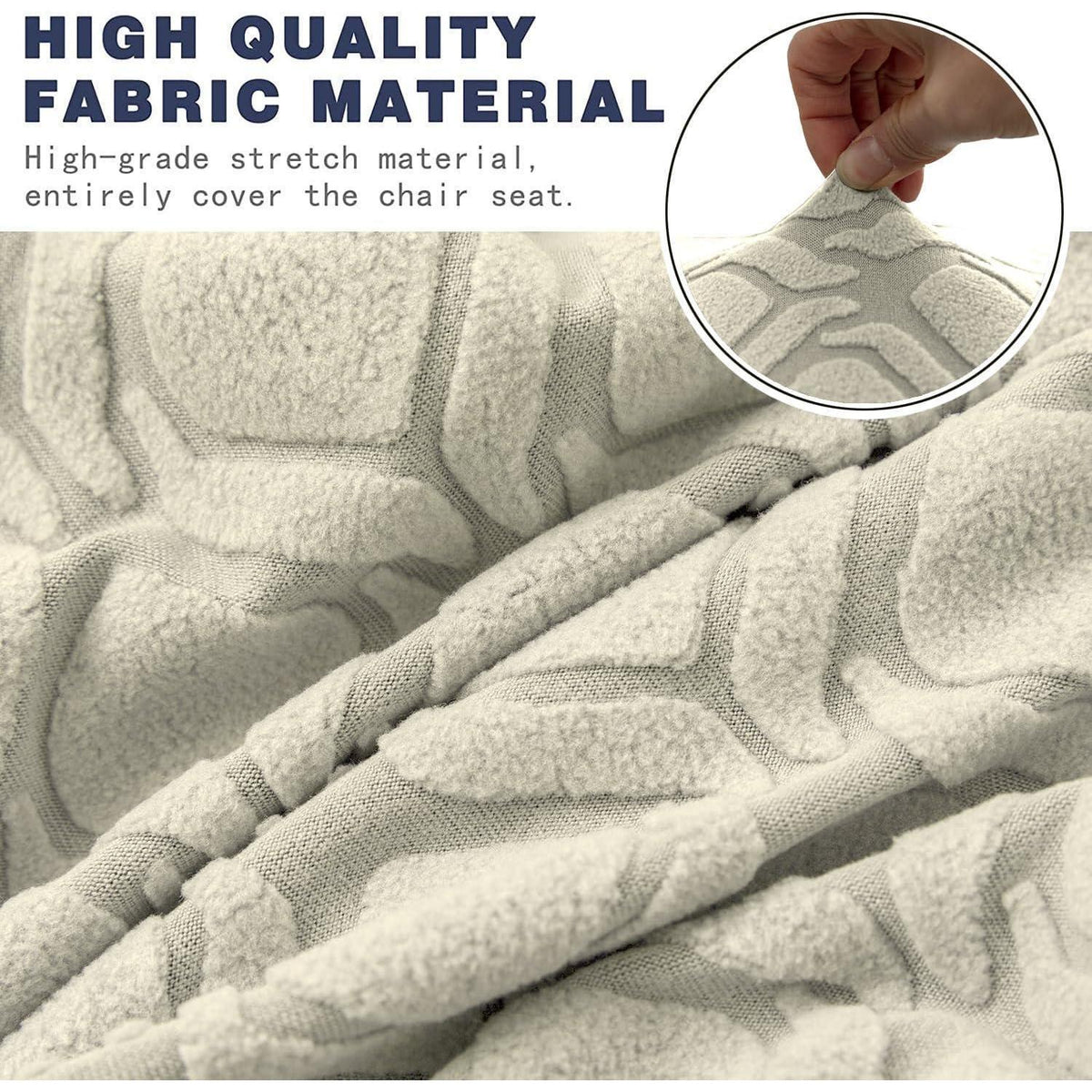 Stuhlhussen 4er Set Stretch – Beige