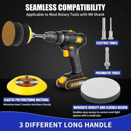 Schleifscheiben Set 75mm Klett 106tlg. für Bohrmaschine & Dremel
