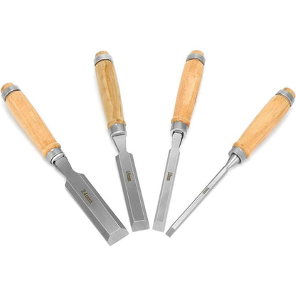 4tlg. Stechbeitel Set Holzbearbeitung – Scharfes Eisen 6-24mm