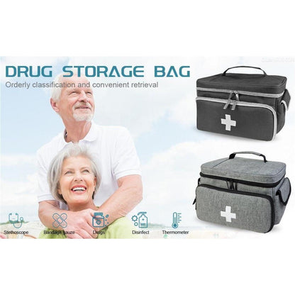 Tragbare Erste-Hilfe-Tasche mit Fächern für Reisen & Outdoor