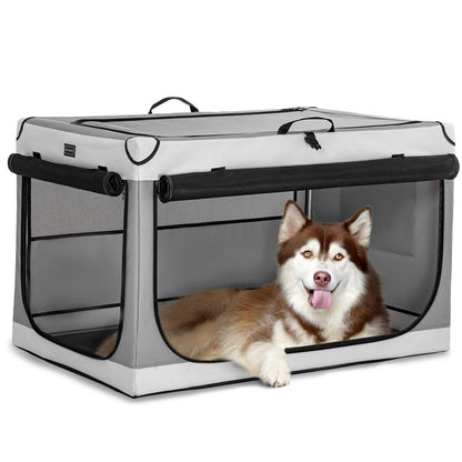 Faltbare Hundebox für Zuhause & Auto – Komfortabler Schlafplatz L