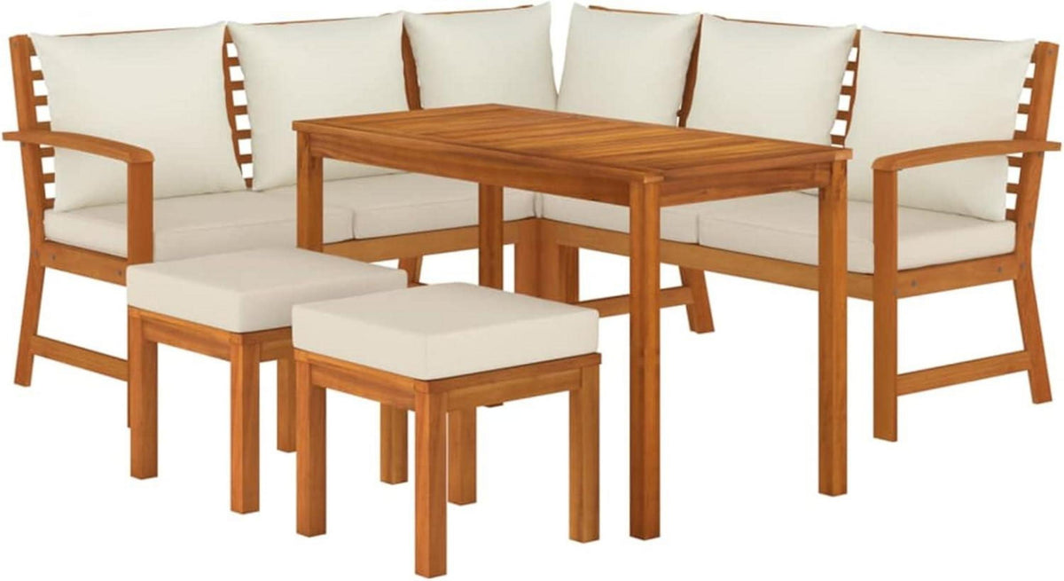 Gartenlounge Holz Ecklounge Sitzgruppe Esstisch Loungemöbel