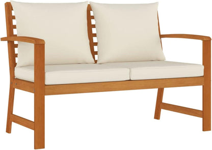 Festnight Gartenlounge Holz Ecklounge Outdoor Set mit Esstisch und Kissen