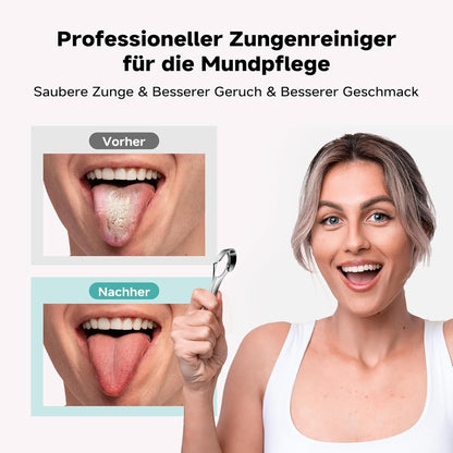 Zungenreiniger Edelstahl | Mundgeruch entfernen | Effiziente