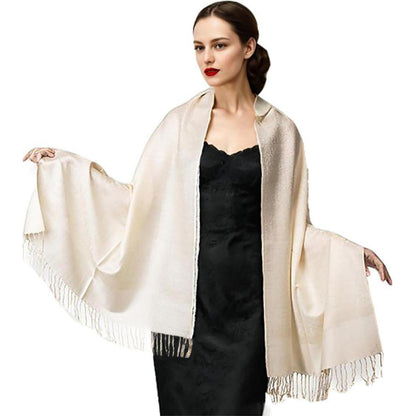 Pashmina Schal mit Blumenmuster, elegant & weich