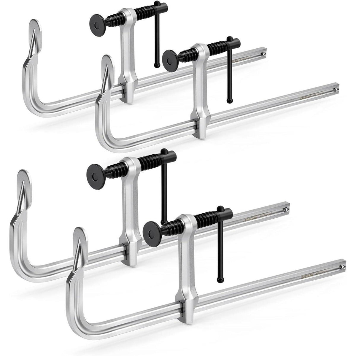 Schraubzwingen Set 300mm, Geschmiedeter Stahl, 204 Kgs