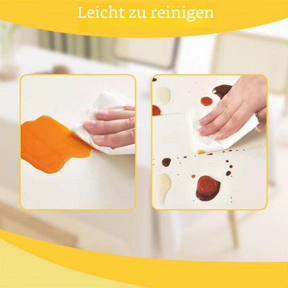 6x Weiße Tischdecken 137x274cm – Einweg für Party & Outdoor