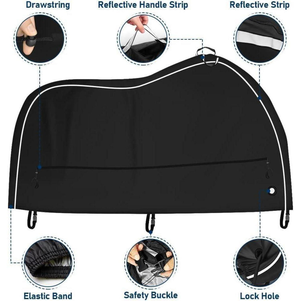 Motorrad Abdeckplane 245x105x125cm – Wasserfest & UV-Beständig