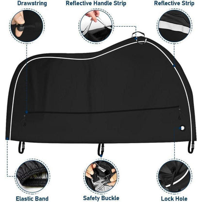 Motorrad Abdeckplane 245x105x125cm – Wasserfest & UV-Beständig