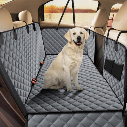 Hundedecke Auto Rückbank mit Seitenschutz & Sichtfenster
