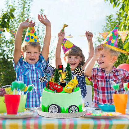 Racing Car Cake Decorations Set 38pcs Birthday Party Supplies