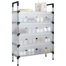 Sifxouped-Schuhregal 5-Tier Weiß Platzsparend & Geschlossen