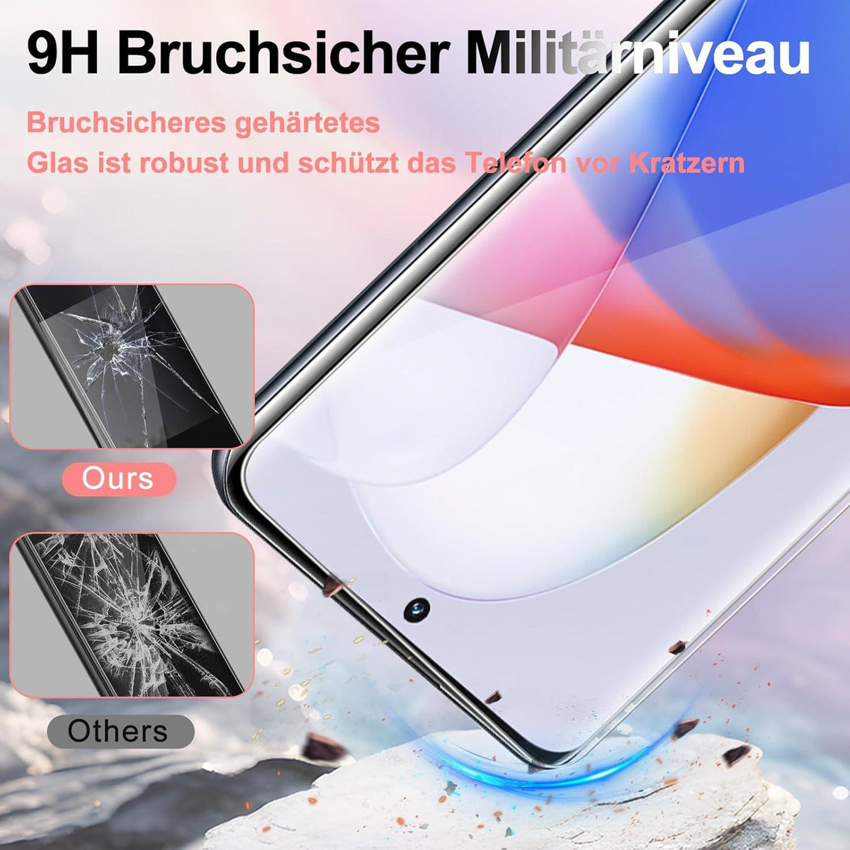2x Panzerglas Schutzfolie für Xiaomi Redmi Note 10 Pro, 9H