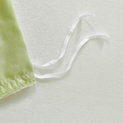 Seersucker Bettwäsche Set 135x200 Grün Weiß Kariert