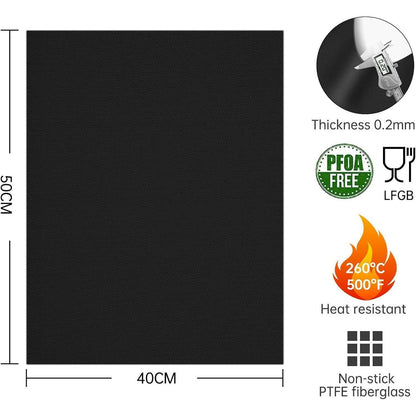 Grillmatte 4er Set 50x40CM BBQ Antihaft Gasgrill Backofen