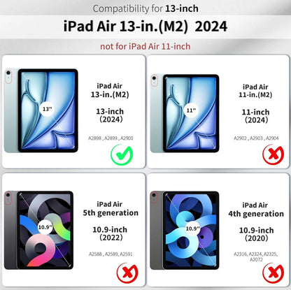 Hülle für iPad Air 13 Zoll M2 2024, Ultra Dünn Leicht