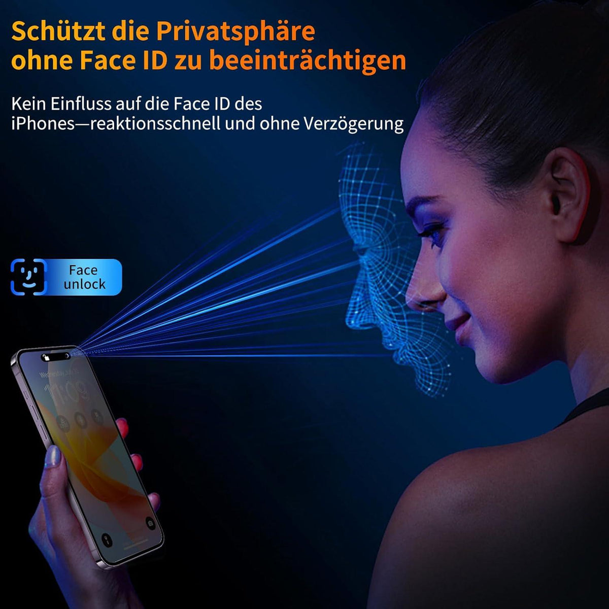 Tentoki Panzerglas iPhone 15 Plus/14 Pro Max/16 Plus 6,7 Zoll